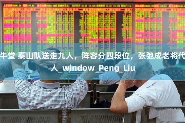 寻牛堂 泰山队送走九人，阵容分四段位，张弛成老将代言人_window_Peng_Liu